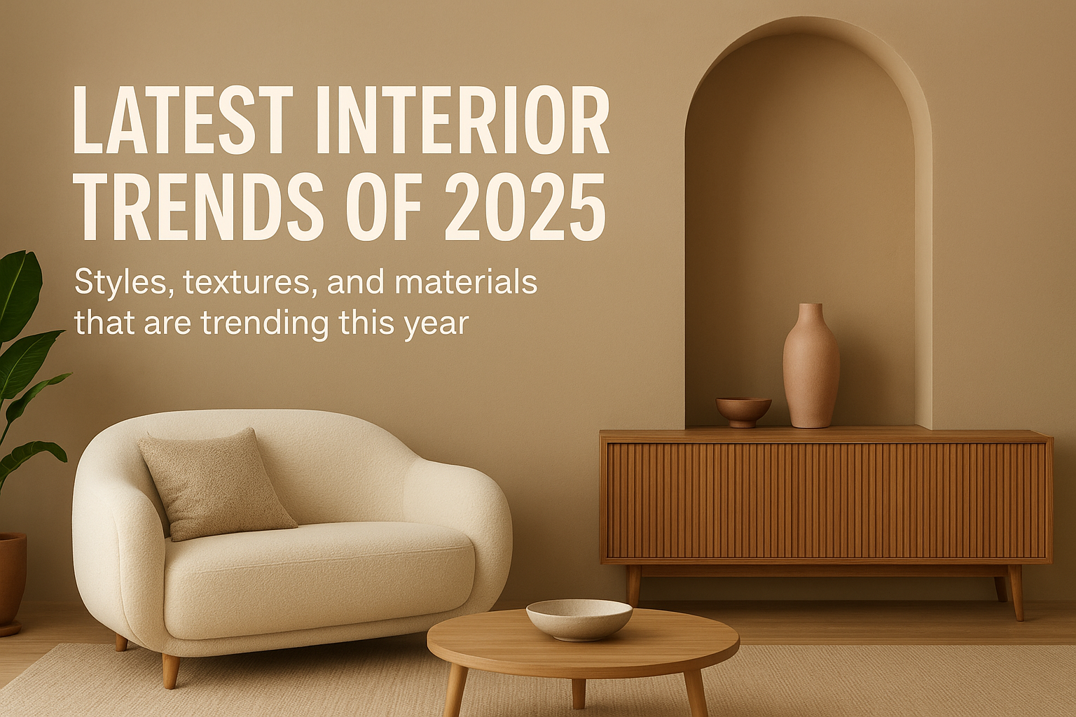 Latest Interior Trends of 2025 – Styles, Textures, and Materials That Are Trending This Year