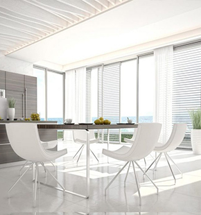 Commercial interior design showcase with modern office space