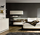 Sophisticated bedroom design with luxury bedding and ambient lighting